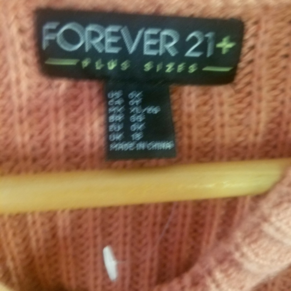 FOREVER 21 Lace up Choker V-neck Zipper Sweater - Picture 7 of 9